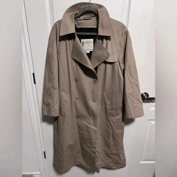 Vintage | London Fog | Trench Coat w/  Removable Fleece Lining | Sz 14P - Picture 5 of 12